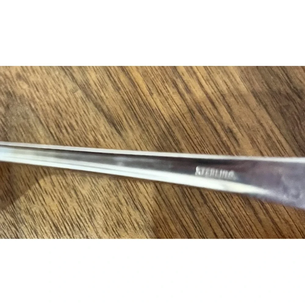 2 Antique Weidlich Stratfield Sterling Silver Soup Spoon 1930's